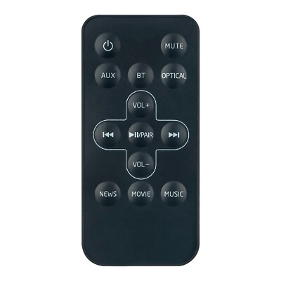 Replace Remote Control Fit for Toshiba & Sharp 2.0 2.1Channel Sound Bar System