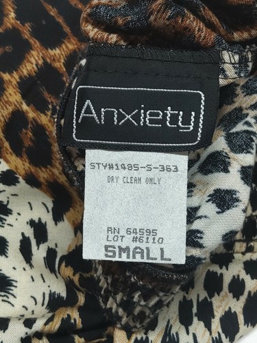 Vintage ANXIETY Sleeveless Top Shorts Animal Print Size Small 6-8 Sexy Pin-Up - Picture 6 of 6