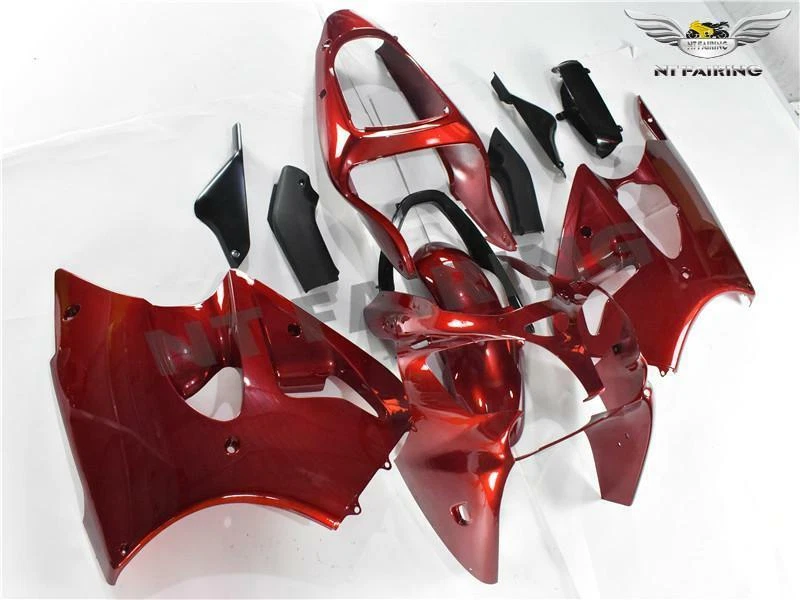 Carenado rojo de inyección MS apto para Kawasaki 2000-2002 ZX6R y ZZR600 2005-2008 g049 Foto 2 de 4