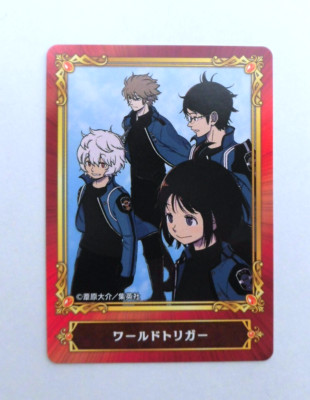 World Trigger Jump fair 22 Promo card Kuga Yuma Mikumo Osamu Hyuse