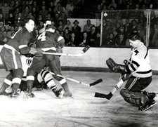 Gordie Howe,Terry Sawchuk Auction Detroit Red Wings 8x10 Photo