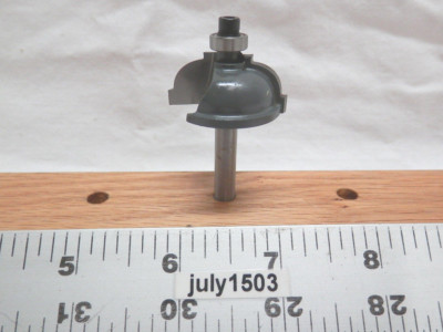 (1) NEW  MLCS 5/16'' R 1-1/4 OD Classic Cove Carbide Tip Router Bit 1/4 Shank n2