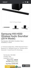 Samsung HW-H450 Sound Bar / Wireless Subwoofer