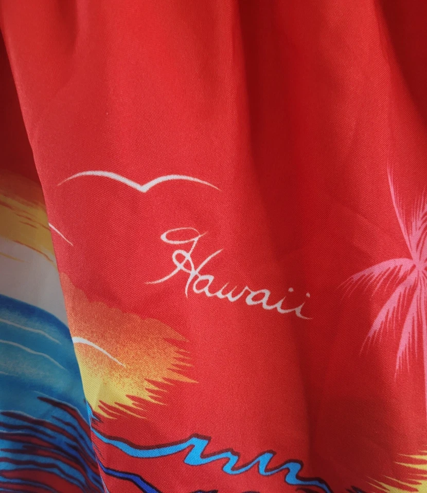 Vestido hawaiano vintage años 80 manga corta para mujer talla grande hecho en EE. UU.  Foto 4 de 4