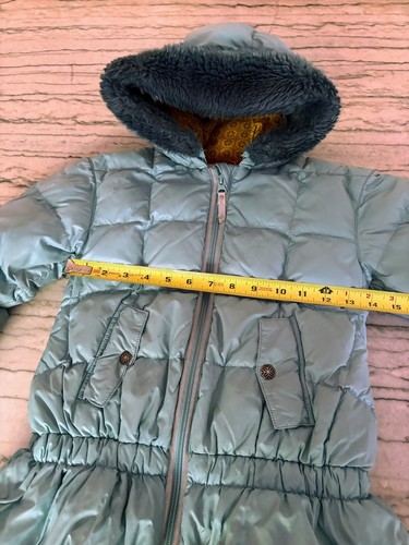 Hanna Andersson Girls Blue Hooded Puffer Jacket Size 120 US 6 - Picture 9 of 12