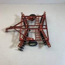 Vintage ERTL International 32 Disc Plow Red 8" Long USA