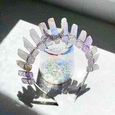 Ellie Light Amethyst Crystal Crown