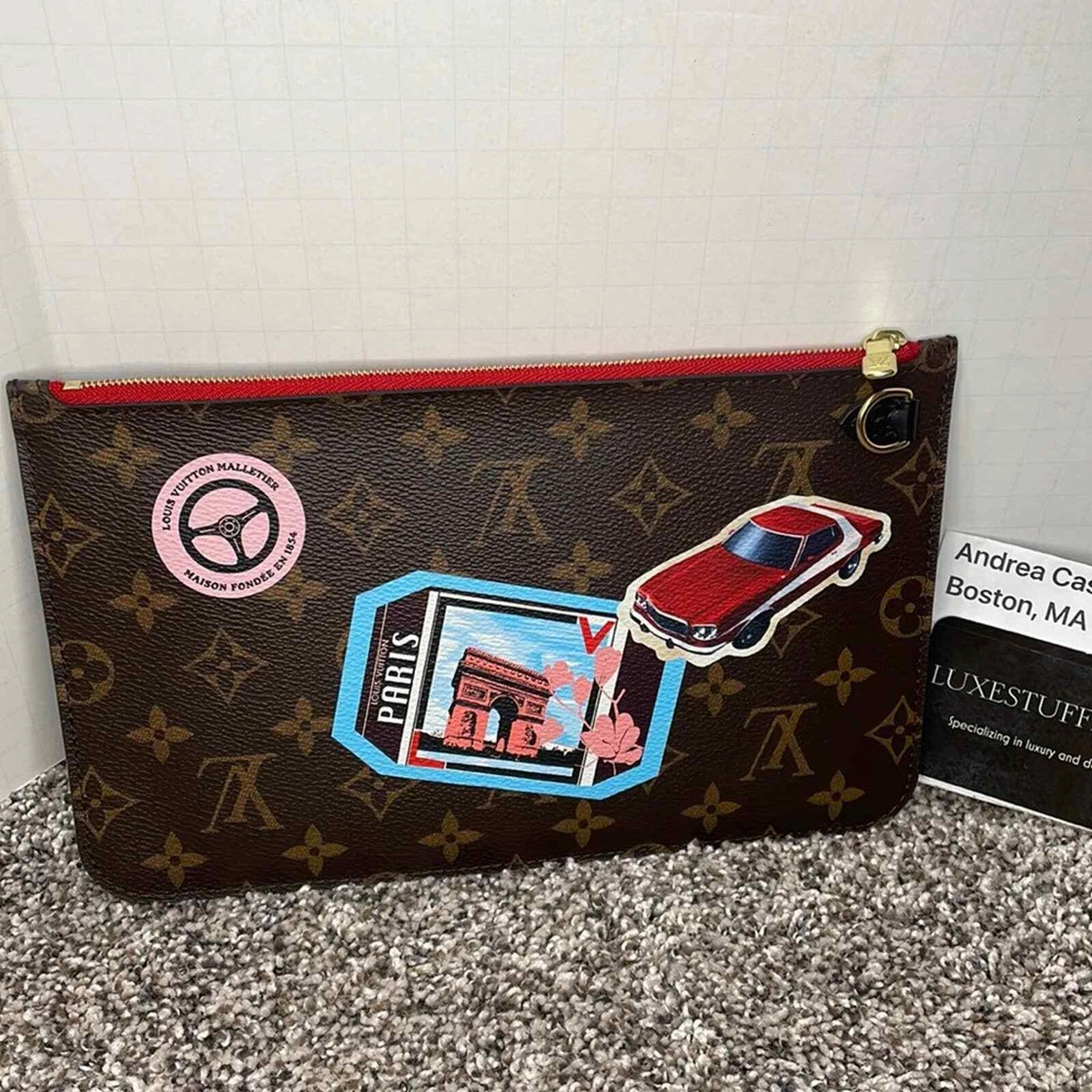 Louis Vuitton Neverfull Clutch Bag