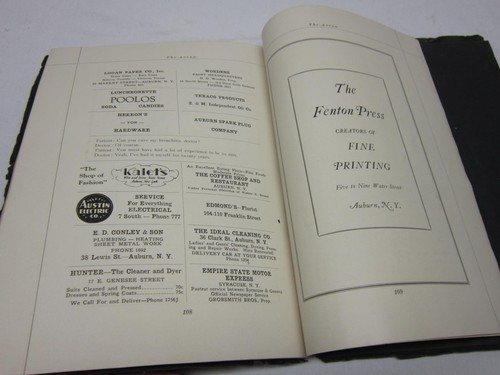 Auburn Ny 1934 The Arrow East High School Yearbook Old Vtg Antique History Book - Picture 10 of 12