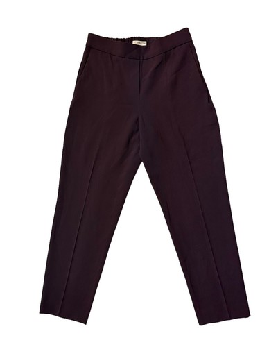 Aritzia Babaton High Waisted Pleated Burgundy Pants Size 2