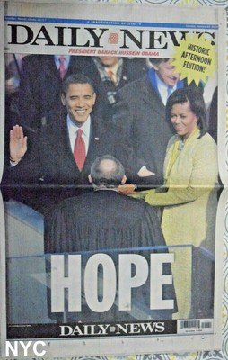 Barack Obama Historic Inauguration Special NY Daily News January 20 2009