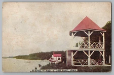 Band Stand Storm Lake Iowa c1914 Postcard