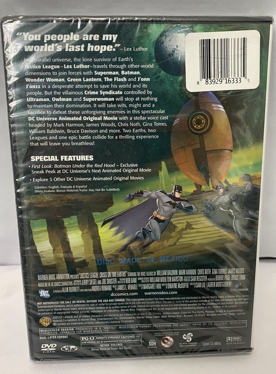 Justice League Crisis on Two Earths - DC Universe - Movie - DVD