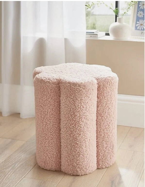 Pink Scallop Stool Footstool - Image 3 of 3