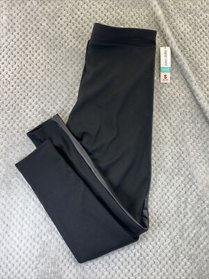 JUNE DAISY Womens Yoga Leggings Small 6-8 Black New With Tags