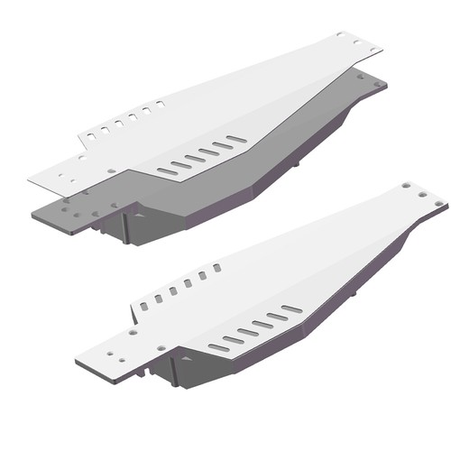 Alu Chassis Protector Skid Plate for Traxxas 1/10 2WD Rustler Bandit VXL Upgrade - Picture 5 of 9