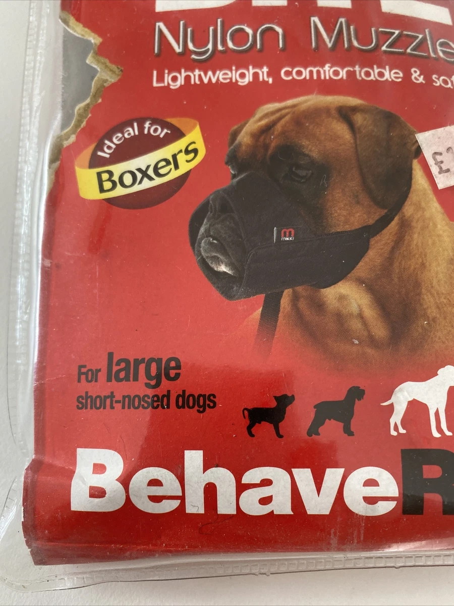 MIKKI I WON T BITE DOG PUPPY SOFT BREATHABLE NYLON MUZZLE STOP