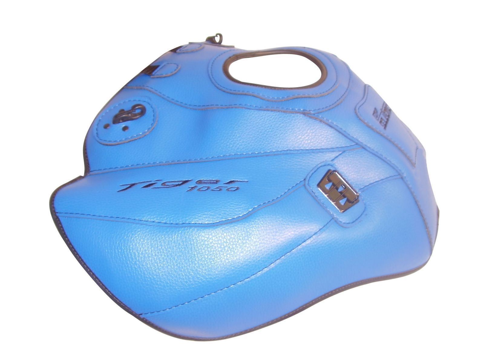 Tapis de réservoir Triumph Tiger 1050 étanche et anti-rayures Top Sellerie bleu