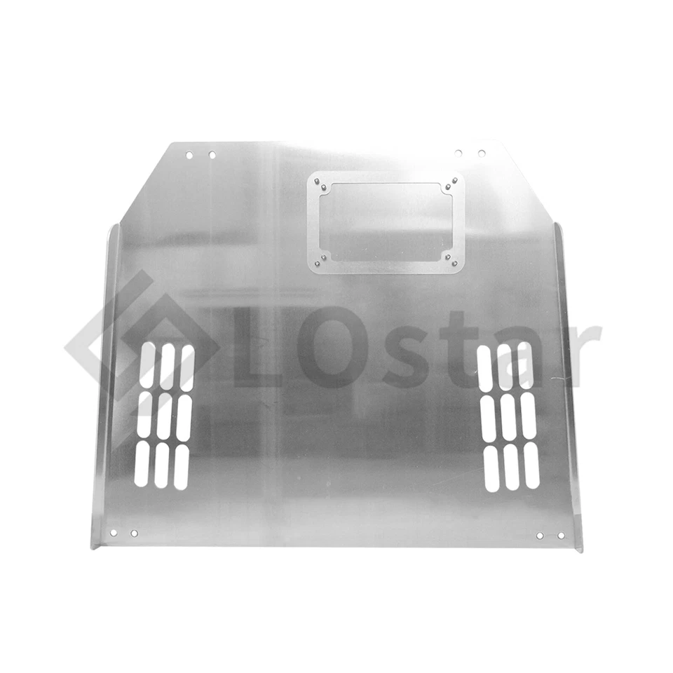 Aluminum Catalytic Converter Protection Shield Silver For 2009-2023 Ford F-150 Foto 2 de 4