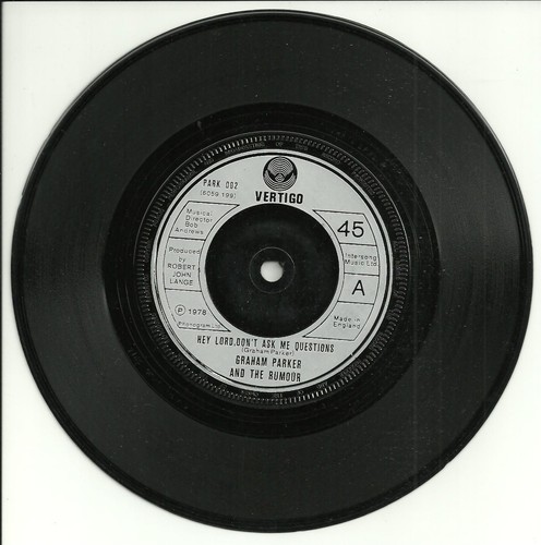 GRAHAM PARKER & THE RUMOUR - HEY LORD DON'T ASK ME QUESTIONS 1978 - 70s NEW WAVE - Picture 4 of 5