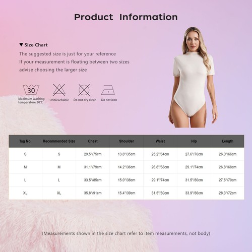 Women Leotard Latin Bodysuit Party Undershirt Tummy Rompers Casual Jumpsuit - Picture 20 of 35