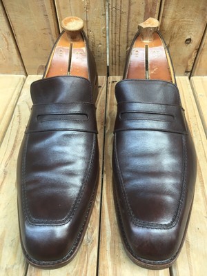 Paraboot Brown Leather Slip-On Loafers Paraboot Reims Loafers - Brown - 24% Off | Editorialist main image 4