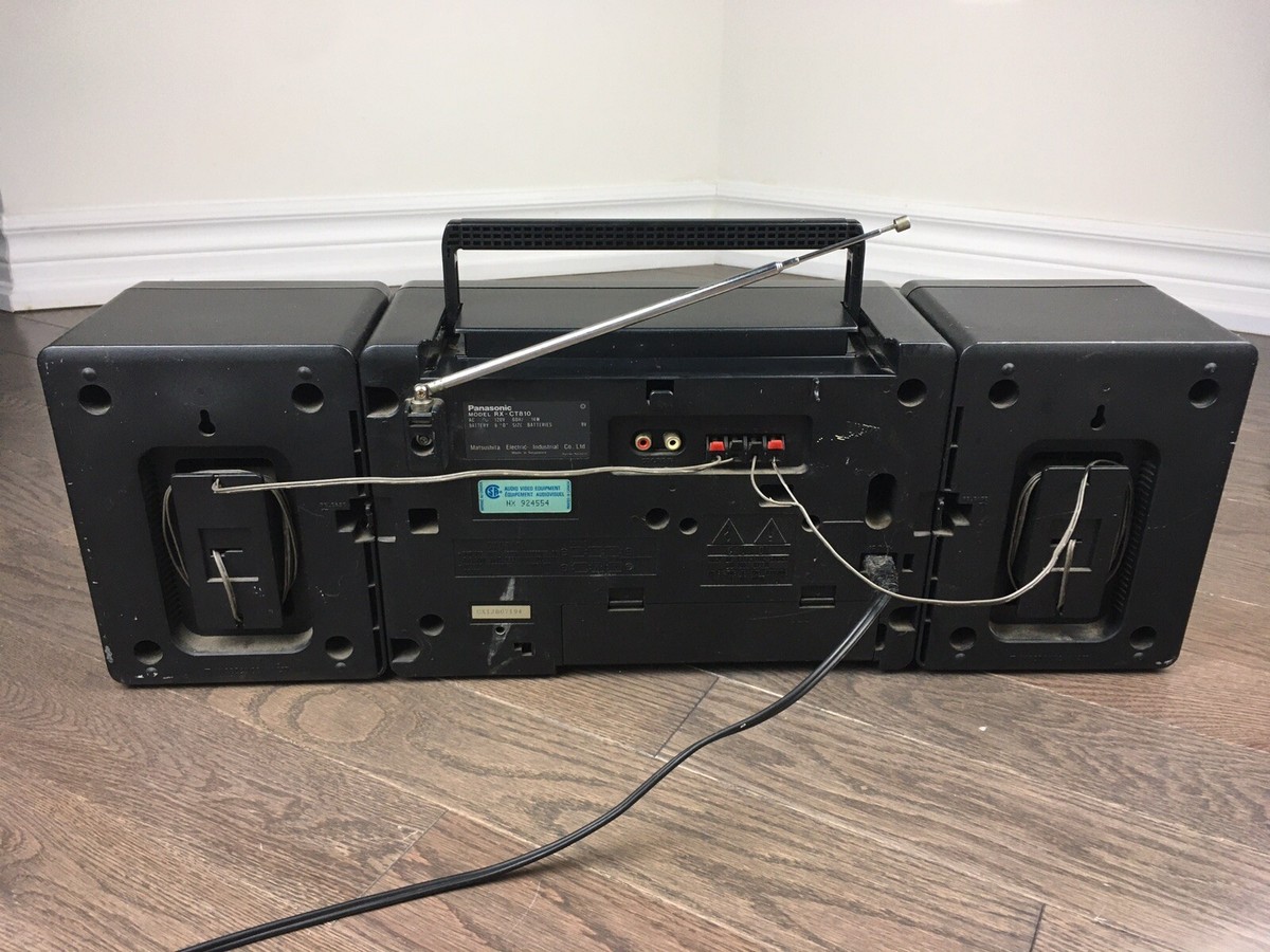 PANASONIC RX-CT810 Portable AM/FM Stereo Radio Dual Cassette Deck