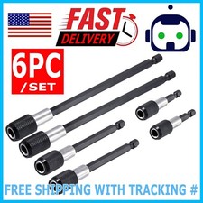 6pcs 1/4 Hex Shank Holder Drill Bit Screwdriver Extension Quick Release Magnetic