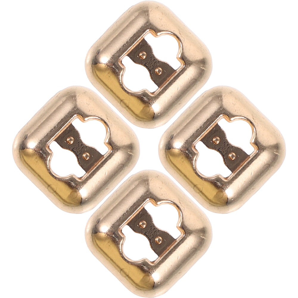 APL 4 pezzi non c'è bisogno di legare lacci fibbia lacci in metallo chiusura tappi terminali