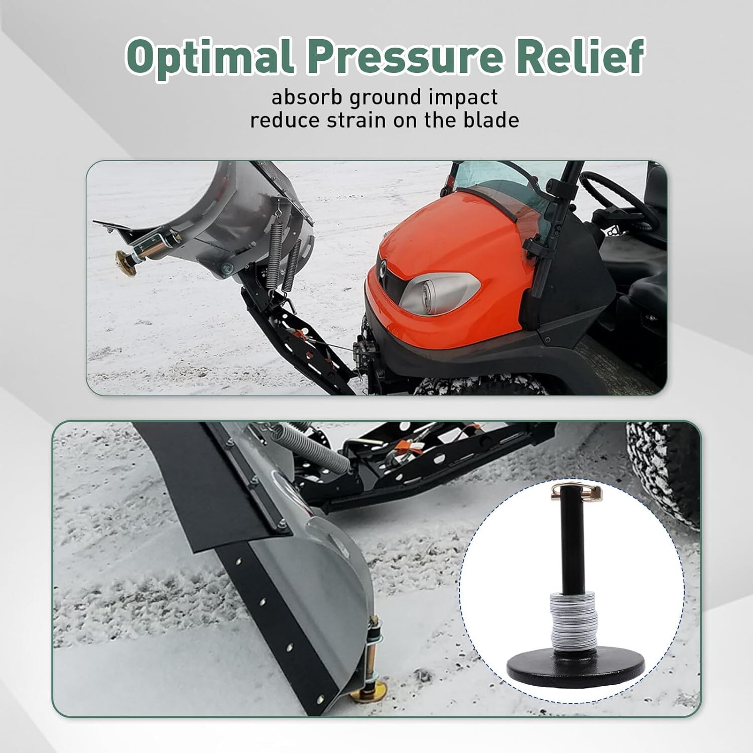 (2) Snow Plow Shoe Skid Foot Assemblies for Western 49067 Meyer Fits