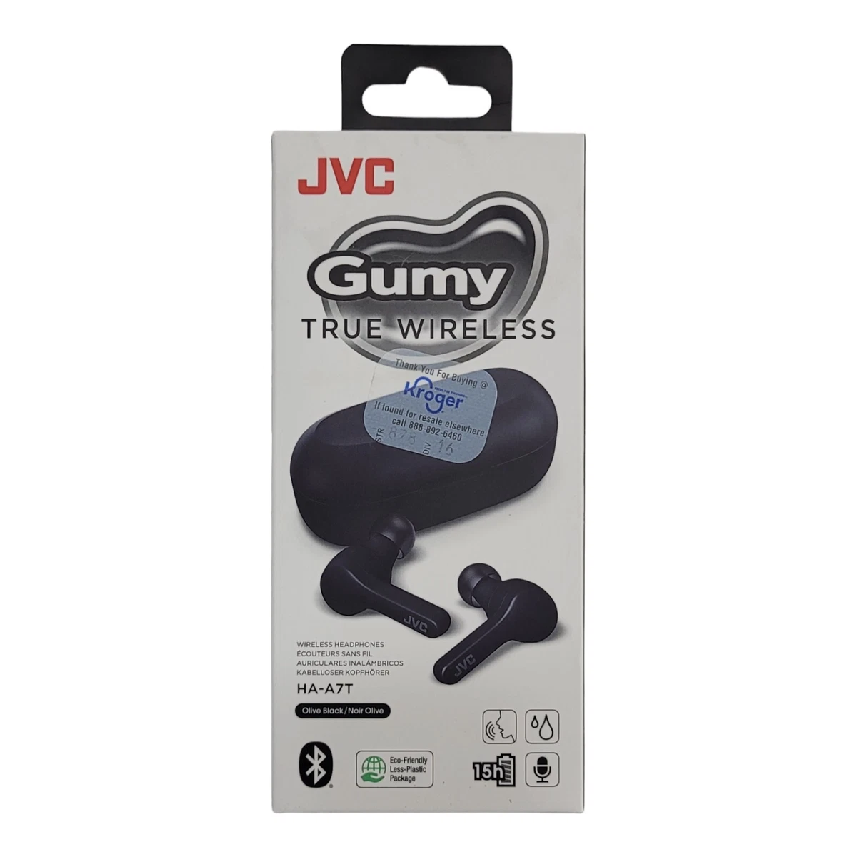 JVC Gumy True Wireless Earbuds Headphones HA A7T Black 46838000621