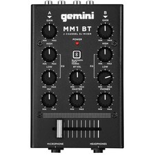 Gemini MM-1BT | Mixer per DJ a 2 canali in formato tascabile | Bluetooth