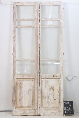 VINTAGE DOUBLE FRENCH GLASS DOOR L157