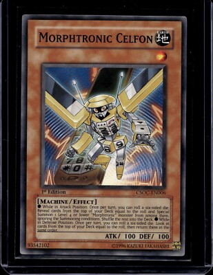 yugioh morphtronic cards Yugioh! Celfon - CSOC-EN006 - Common - 1st Edition NM Common Attack CSOC-EN010 YuGiOh! Monster Card MORPHTRONIC