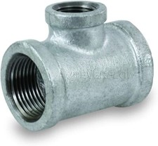 1-1/2" x 1/2" Galvanized Malleable Reducing 90 Degree Elbow for 150 Lbs Pk of 5