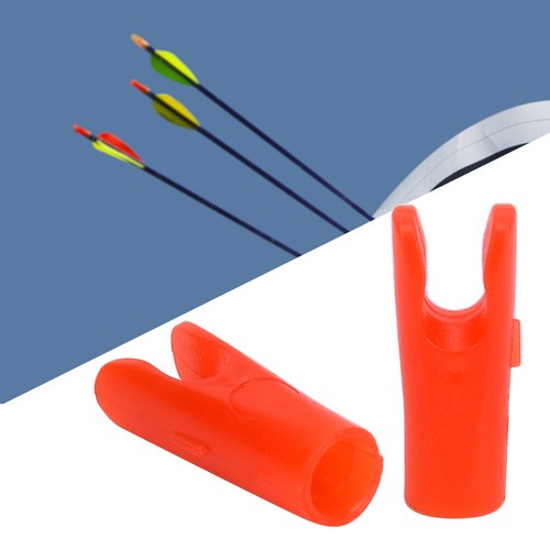 BLACK S 50Pcs Archery Nocks Insert Pin Shaft Tails Hunting Shooting DIY DS - Picture 5 of 21