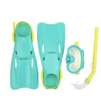 Coconut Grove by Sunnylife- Kids, Unisex Swim Snorkeling Set Octopus, Green-