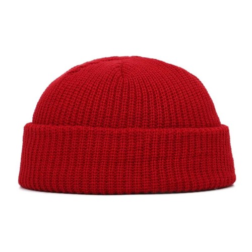 Beanie Strick Winter Warm Krempe Baggy Melone Mütze Bündchen Docker Fischermützen - Bild 20 von 25