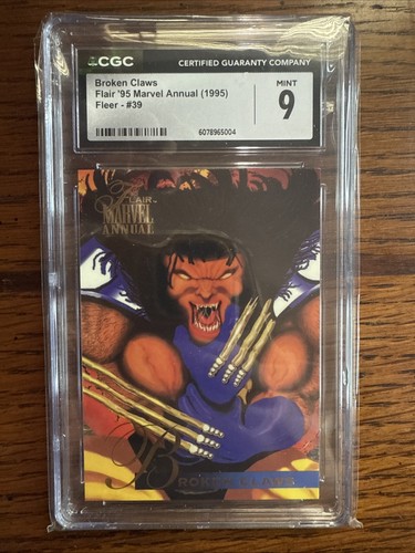 1995 Flair Marvel Annual Broken Claws #39 CGC 9 Mint Wolverine