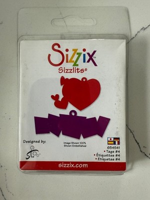 Sizzix Sizzlits Small Die Designed by Stu  2 designed Tags #4 Scrapbooking Craft
