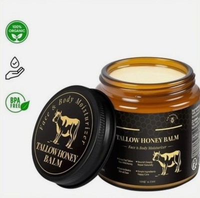 Crema De Sebo De Res Miel 4 Oz Para La Cara y La Piel Sevo Cevo Cebo Hidratante