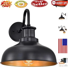 Rustic Outdoor Farmhouse Barn Light – Waterproof, Anti-Rust, Vintage Wall Sco...