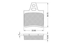 Bremsbeläge hinten (4er-Satz) CITROËN XANTIA 2.0 HDI 109