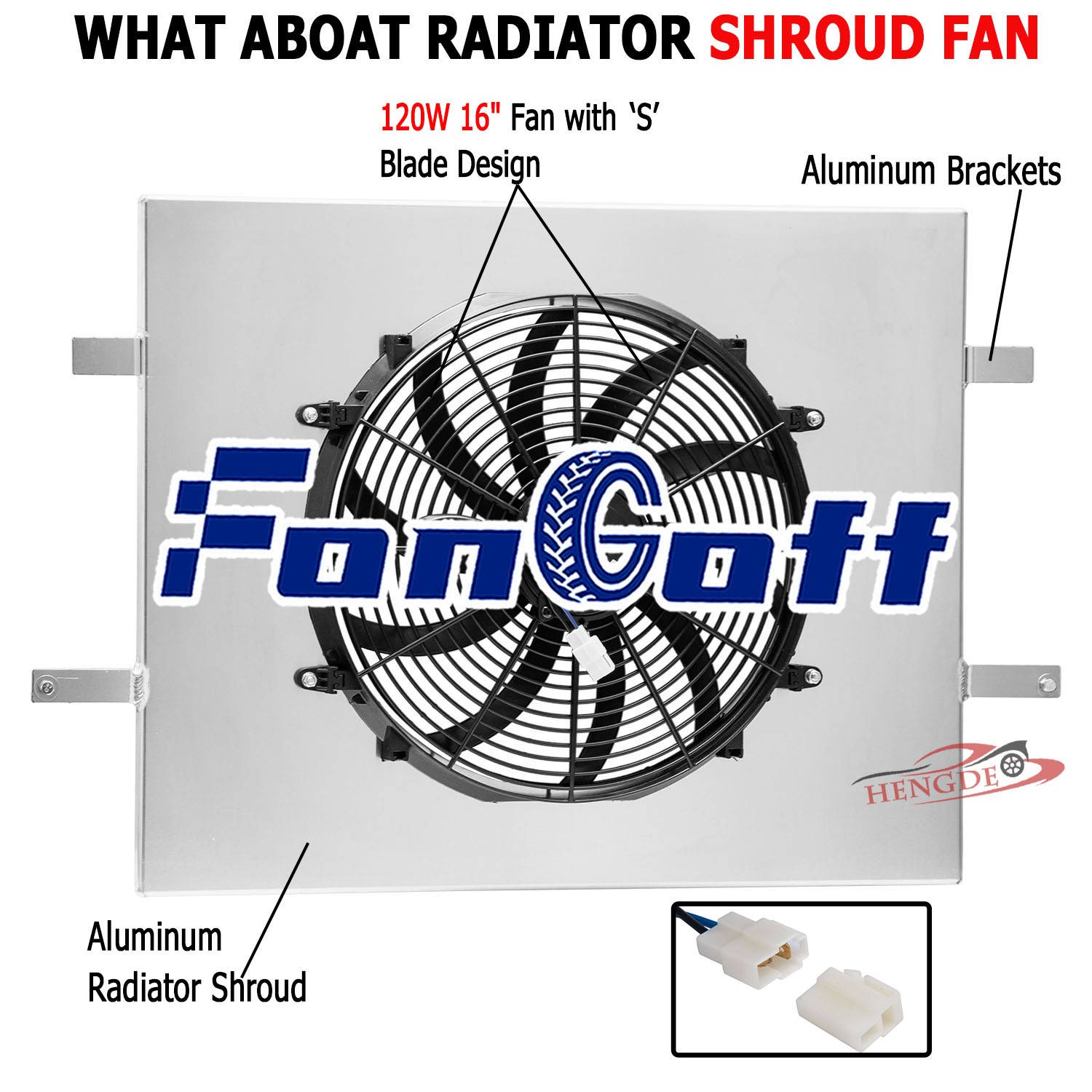 Aluminum Shroud + 16'' Fan Fit 2009-2018 Dodge Ram 1500 2500 3500 5.7L CC13129