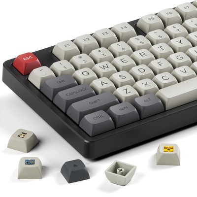 XDA Profile PBT Keycaps, Retro Game Console Custom Keycap Set, XVX Keyboard K...