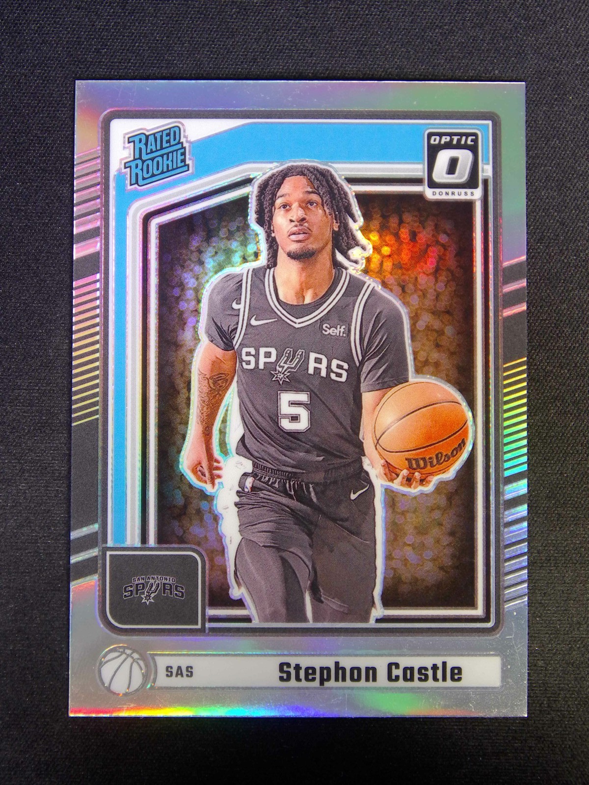 2024-25 Panini Donruss Optic Stephon Castle #244 RC Rated Rookie Preview Holo
