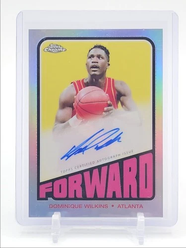 DOMINIQUE WILKINS 2023-24 TOPPS CHROME 1972 TOPPS REFRACTOR AUTO Q3668