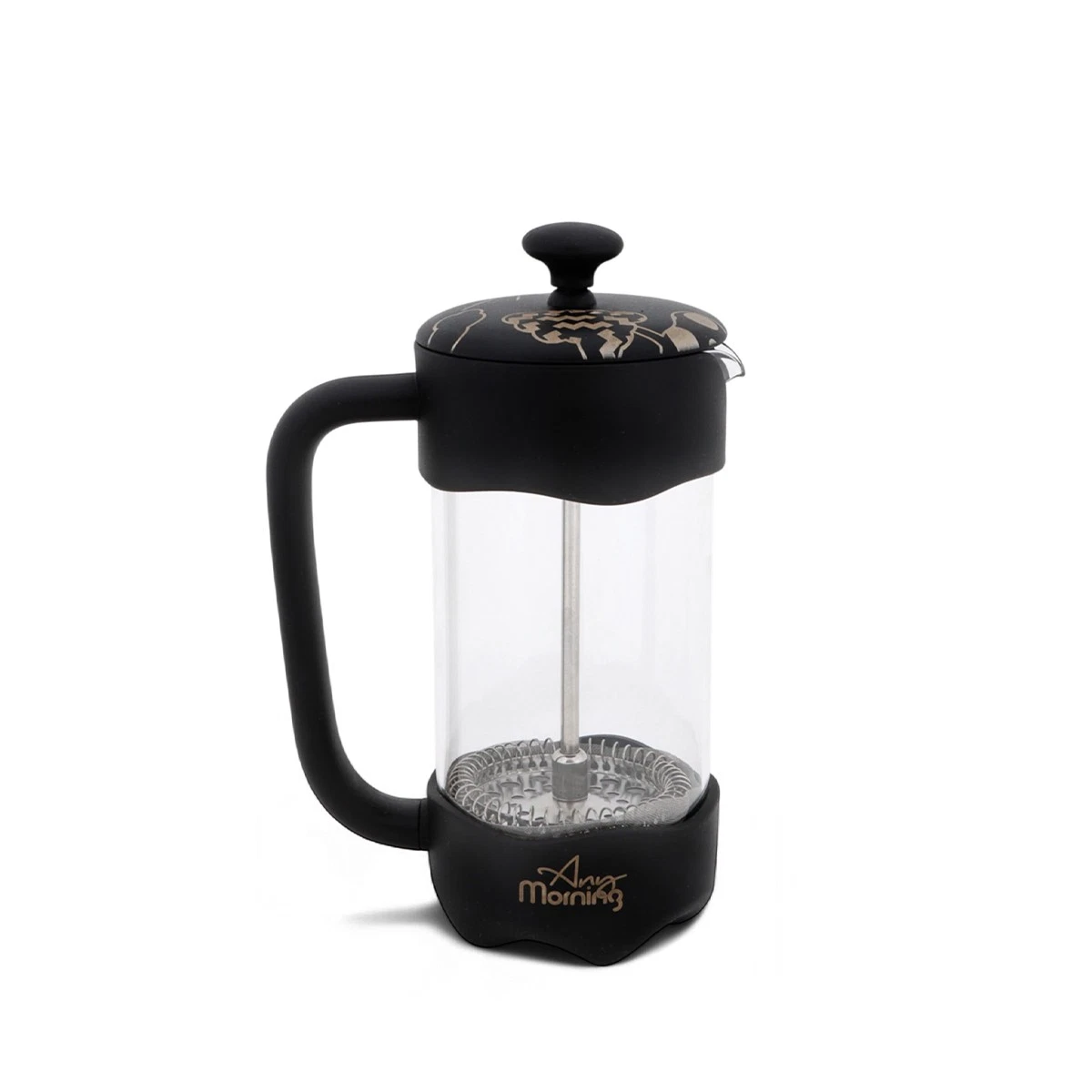 Any Morning French Press Coffee and Tea Maker, Borosilicate Glass Coffee Press,
