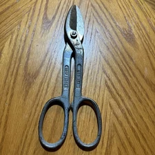 VINTAGE WISS TOOLS 10” UTILITY TIN SNIPS A-11 DROP FORGED SOLID STEEL USA