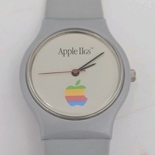Orologio Promozionale Criterion Apple IIGS Quarzo Logo Arcobaleno Funzionante Batteria Nuova